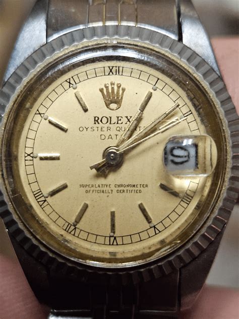 rolex oyster quartz date fake